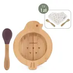 Miniland ECO-frienly Set na jedenie metódou BLW z dreva, Vtáčik