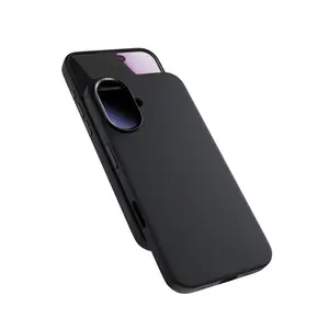 Zadní kryt Epico Silicone Mag+ Case pro Apple iPhone 17, černá
