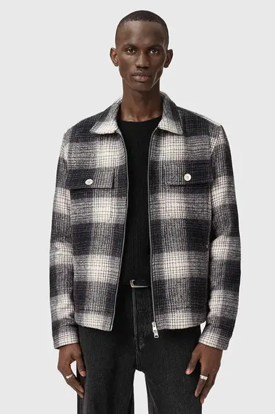 Bavlnená košeľová bunda AllSaints