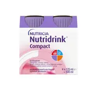 Nutridrink Compact s příchutí jahodovou 4x125 ml