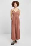 Women's Terracotta Modal Spaghetti Jumpsuit