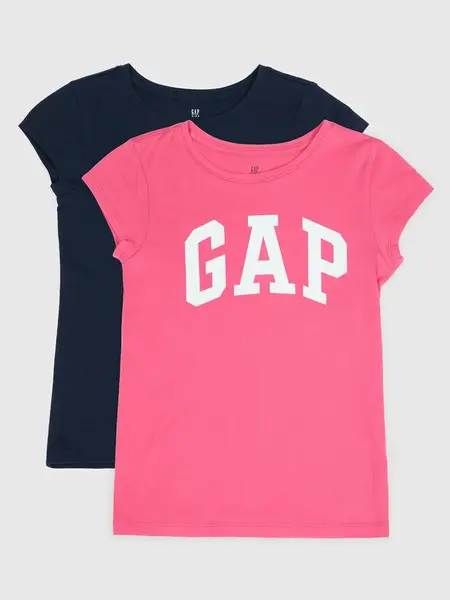 GAP Children's T-shirt with logo, 2 pcs - Girls