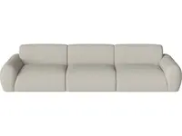 Pohovka Núvol 3 moduly se 2 nízkými bočnicemi, více variant - Bolia Varianta: Nantes - Smooth weave, Sand