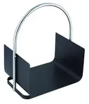 Černý kovový koš na dřevo ADGO