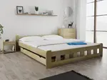 Posteľ Naomi zvýšená 180 x 200 cm, borovica Rošt: Bez roštu, Matrac: Matrac Somnia 18 cm
