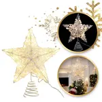 LED světelná hvězda na vánoční stromeček WHITE STAR 25 cm, bílá