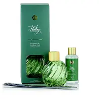 Ashleigh & Burwood London Dárková sada skleněný difuzér GREEN s náplní BERGAMOT & GOLDEN OUD 150 ml