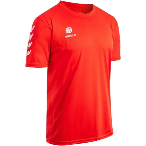 NIDELO FOOTBALL SHIRT NANTES Dětský fotbalový dres, červená, velikost 12Y