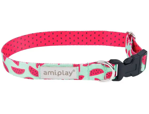 Amiplay nastaviteľný obojok BeHappy Watermelon