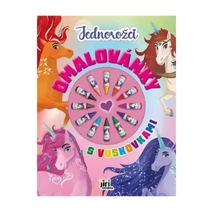 JIRI MODELS Omalovánky s voskovkami Jednorožci 1 ks