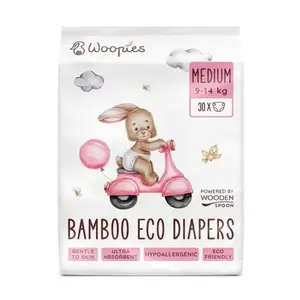 WoodenSpoon Woopies Medium 9-14 kg Eko pleny 30 ks