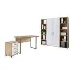 MID.YOU KANCELÁŘ, Sonoma dub, vysoce lesklá bílá