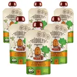 Rudolfs Špenát, brambory, pastinák s hovězím masem BIO kapsička 6x110 g