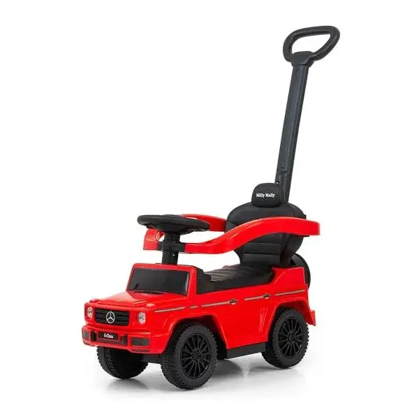 MILLY MALLY MERCEDES G350d Odrážadlo s vodiacou tyčou, červená, veľkosť