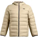 Under Armour LEGEND DOWN HOODED Pánska bunda, béžová, veľkosť L