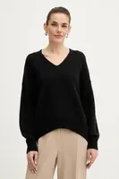 Svetr s příměsí vlny BOSS Orange C Fondyssa černá barva, 50550464