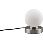 Reality Stolná lampa Prinz II, matný nikel, pr. 12 x 15 cm