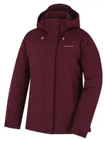 Husky Nurme L XL, dark bordo Dámská hardshellová plněná bunda