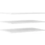 Police 82,5 cm, set Bílá