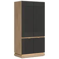 Skriňa 2d  Milton Ml08 Dub Crem Torro Antracit