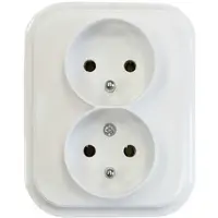 Zásuvka dvojitá s uzemněním ECO 22611