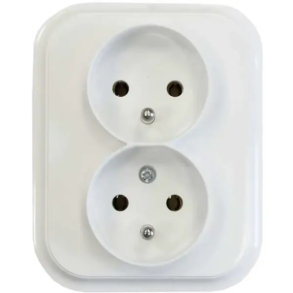 Zásuvka dvojitá s uzemněním ECO 22611