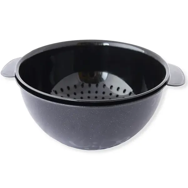 Cedidlo + miska Bable čierna 3l