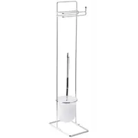 Stojan na WC kefu a  toaletný papier Square 07559 Basic Bisk