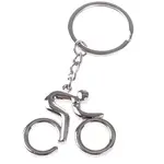 Kovový přívšesek na klíče – cyklista