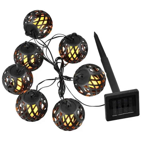 Solární girlanda 46820 ažurová Black