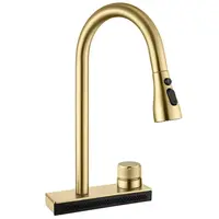 Kuchynská batéria Rea Conor zlatá kartáčovaná