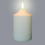 Sviečka 11,5 cm s časovačom – biela 19/21/YZE-W