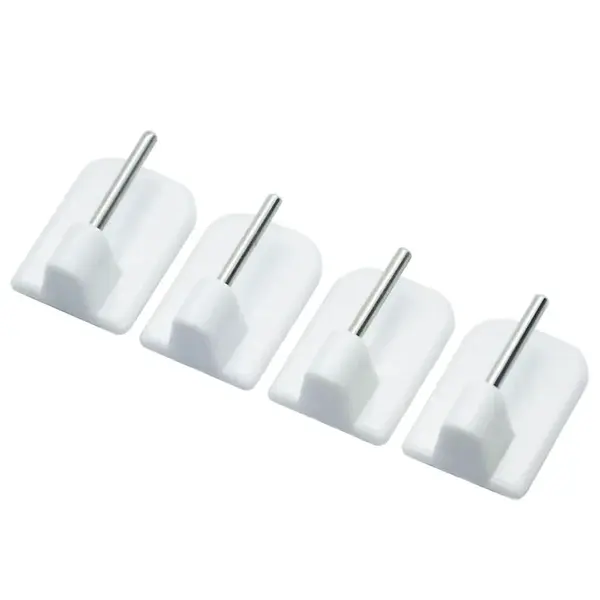 Nalepovací háčik na vitrážovú tyč 4 ks