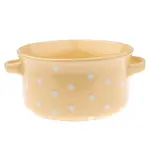 Keramická miska s puntíky 560ml žlutá KK5067