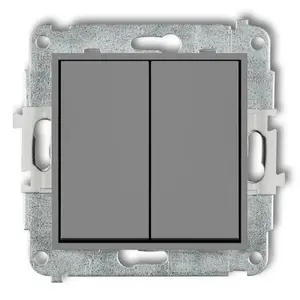 Vypínač mini sivý mat 27MWP-2