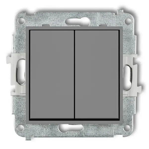 Vypínač mini sivý mat 27MWP-2