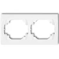 Rámček dvojnásobný vodorovný biely L LRH-2