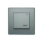 ŁP-4LS Krížový vypínač s podsvietením inox