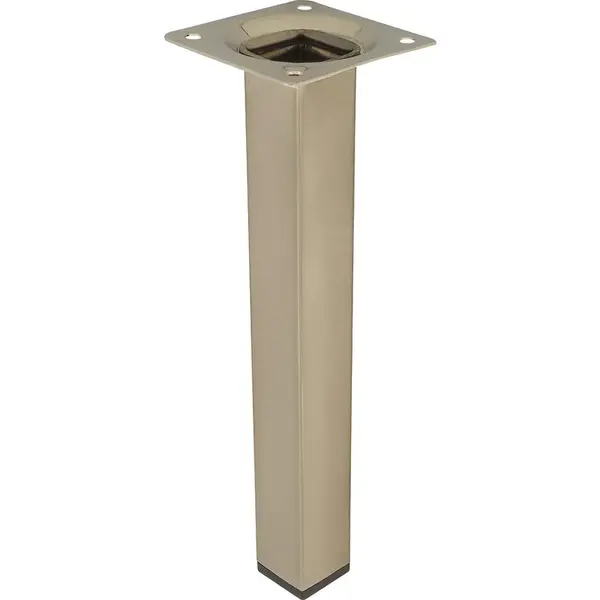 Štvorcová nábytková noha 20 cm inox