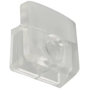 Svorky na sklo, štvorcové, bezfarebné, 10 ks