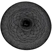 Plastové prostírání 38x0.3x38 cm černý