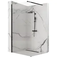 Sprchová zástěna Walk-in Aero Intimo Rea K4123 90x200 black