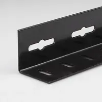 Roh na police čierny lakovaná oceľ 35x35x1000