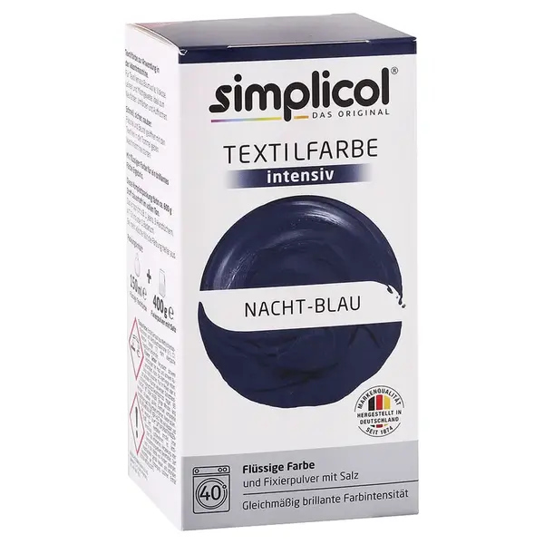 Simplicol barva na textil Noční modrá 150ml + 400g