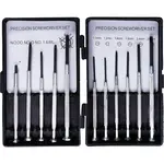 Skrutkovače hodinárske, súprava 11 ks, Drel