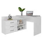 Psací stůl rohový Dany bílá/antracit