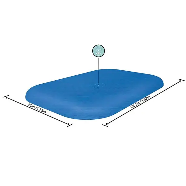 Krycia plachta na obdĺžnikový bazén 2,62 × 1,75 m 58319