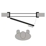 Vnitřní vchodové dveře RT03 70L kovové, pozinkované