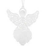 Plastový závěsný anděl 11x12x1 cm