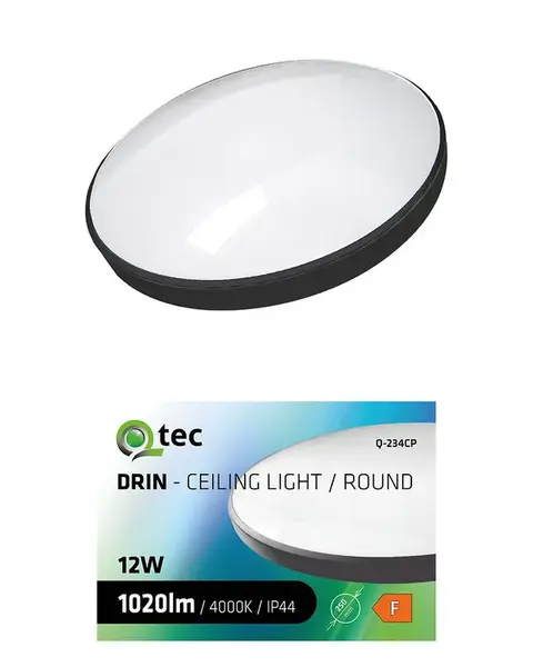 Svitidlo QTEC 12W 4000K black